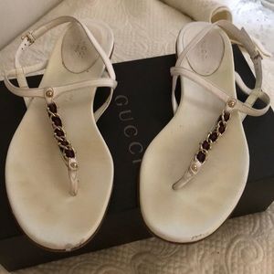 Gucci sandals with chain details